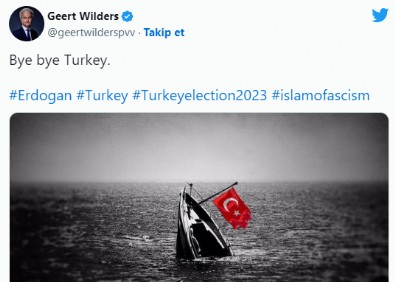 Hollandalı ırkçı lider Geert Wilders nefretini kustu! Erdoğan’ın seçim zaferi sonrası tepki çeken paylaşım…