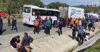  YATAĞAN - Yolcu otobüsü kamyona çarptı: 34 yaralı