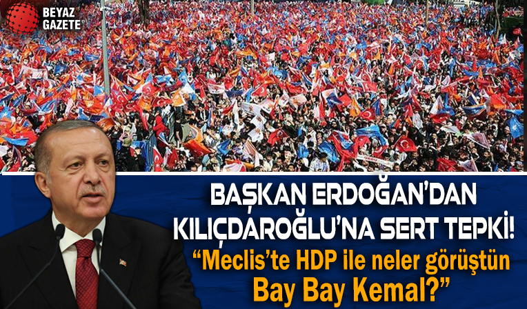 Ordu'da coşkulu kalabalık! Başkan Erdoğan'dan Kılıçdaroğlu'na: Meclis'te HDP ile neler görüştün Bay Bay Kemal
