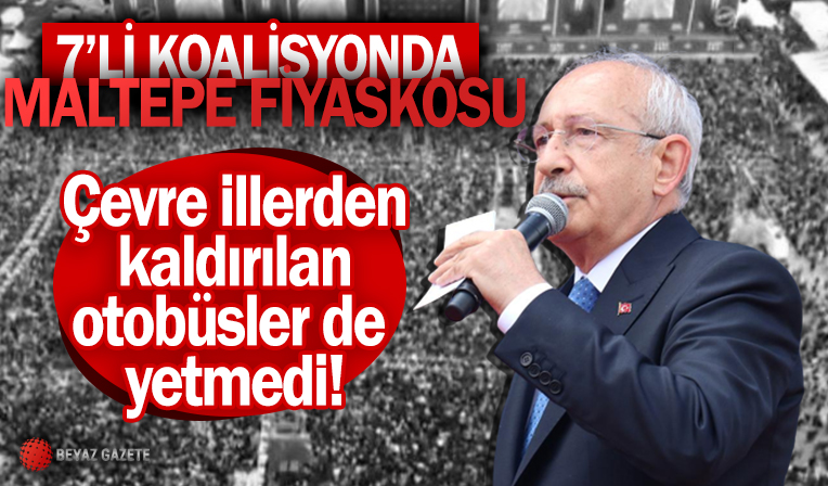 Kemal Kılıçdaroğlu ve 7'li koalisyona İstanbul mitinginde soğuk duş! Alanı dolduramadılar