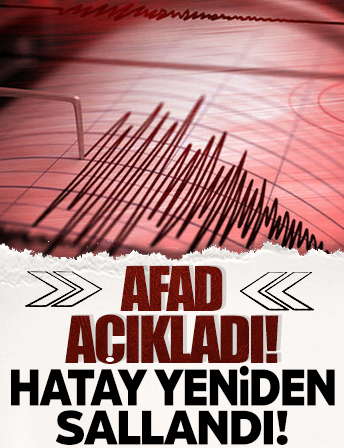 Hatay’da 4.7’lik deprem! AFAD açıkladı!