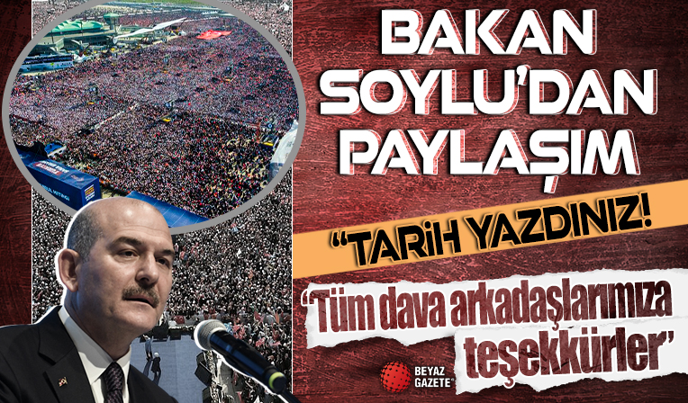 Süleyman Soylu’dan Büyük İstanbul Mitingi paylaşımı: Tarih yazdınız