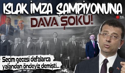 Anadolu Ajansı'ndan Ekrem İmamoğlu'na tazminat davası