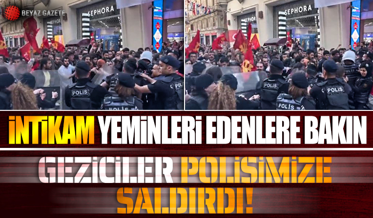 Gezi olaylarının 10. yıl dönümünde Taksim'de polislere saldırdılar