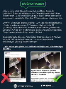 Iletisim Baskanligindan Usak'ta Suriyelilerin Türk Vatandasini Biçaklamasi Haberlerine Yalanlama