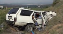 Kırıkkale'de takla atan otomobil hurdaya döndü: 4 yaralı