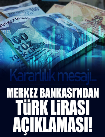 TCMB: Liralaşma stratejisi tüm unsurlarıyla sürecek