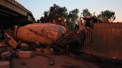 İzmir'de acı olay: Viyadükten düşen beton mikserinin sürücüsü, olay yerinde can verdi