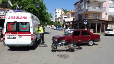 Otomobil Ile Motosiklet Çarpisti Açiklamasi1 Yarali