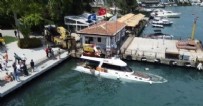 İstanbul Boğazı'nda korku dolu anlar: Yat su alarak battı!