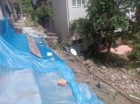 Baskent'te Yasanan Saganagin Ardindan 5 Katli Binanin Istinat Duvari Çöktü