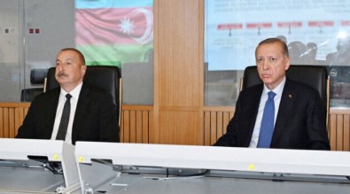 Cumhurbaşkanı Erdoğan ve Aliyev birlikte Azerbaycan Hava Kuvvetlerinin yeni Merkez Komutanlığının açılışına katıldı