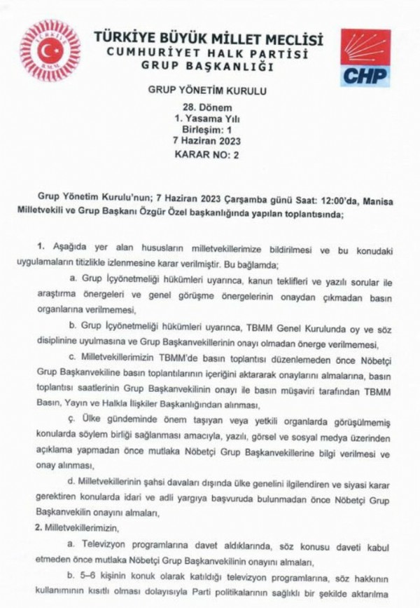 CHP yönetiminden yeni karar! Milletvekillerine basın kısıtlaması geldi