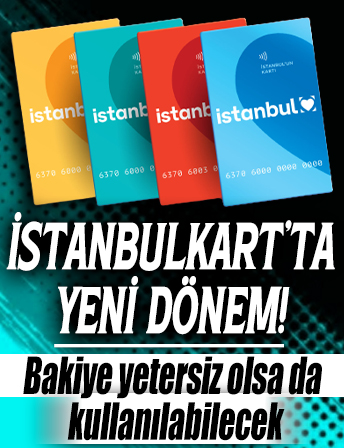 İstanbulkart'ta yeni dönem: Bakiye yetersiz olsa da kart kullanılabilecek