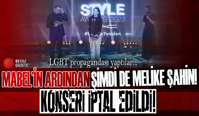 Melike Şahin’in LGBT propagandası tepki topladı. Konseri iptal edildi!