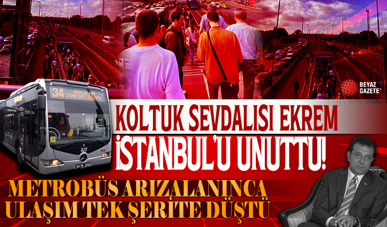 Yine metrobüs arızalandı! Çok uzun kuyruklar oluştu