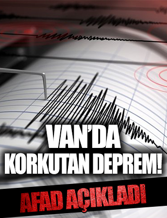 Van'da korkutan deprem!