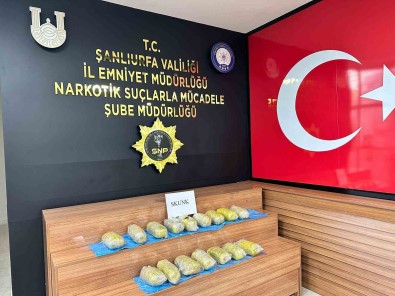 Sanliurfa'da 11 Kilo 500 Gram Uyusturucu Ele Geçirildi