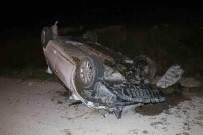 Havza'da Kontrolden Çikan Araç Takla Atti Açiklamasi 2 Yarali