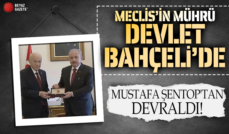 Devlet Bahçeli, TBMM Başkanlığı'nı Mustafa Şentop'tan devraldı