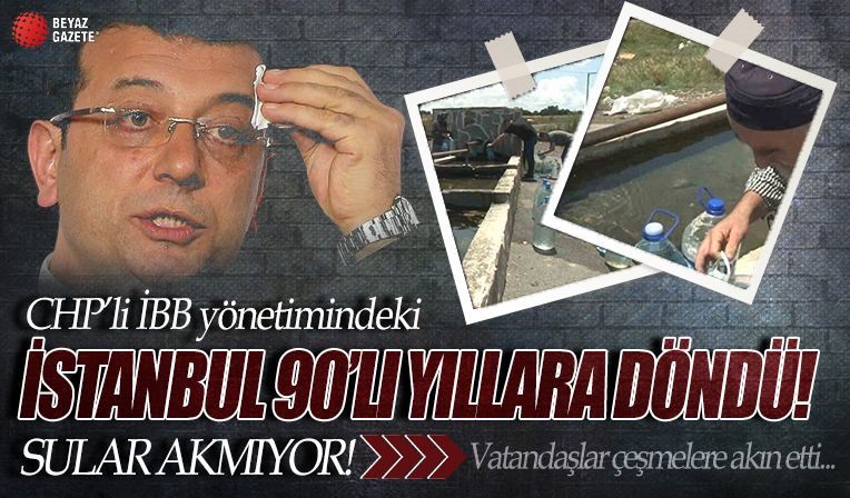 İstanbul’da suları akmayan vatandaşlar çeşmelere akın etti