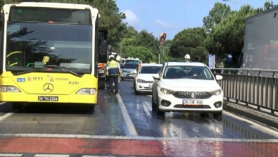 Sarıyer'de İETT otobüsünde yangın çıktı