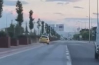 Konya'da Ticari Taksi Takla Atti, Ölümlü Kaza Anbean Kameraya Yansidi