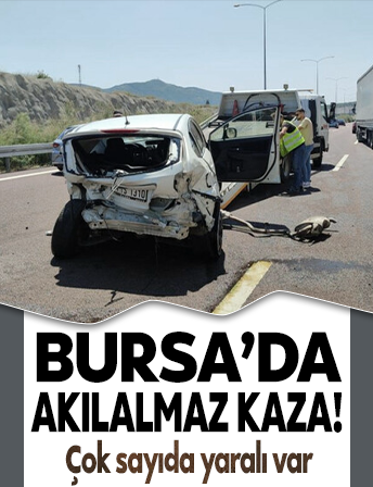Bursa'da feci kaza! Makas attı, 4 kişi yaralandı