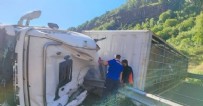 Bitlis'te kurbanlık taşıyan TIR devrildi: 1 ölü, 150 kurbanlık koyun öldü