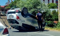 Samsun'da Park Halindeki Araca Çarpan Otomobil Takla Atti Açiklamasi 1 Yarali