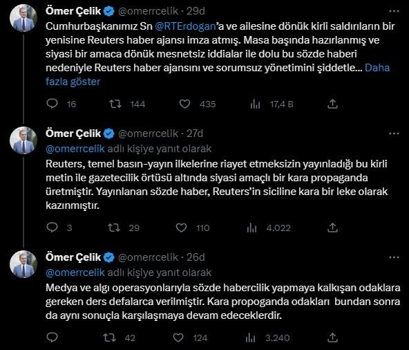 AK Parti'den Reuters'ın kirli saldırısına tepki: Siyasi bir amaca dönük mesnetsiz iddialar