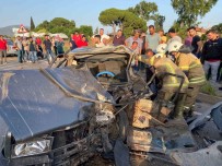 Izmir'de Ticari Araç Ile Çarpisan Otomobilin Sürücüsü Hayatini Kaybetti