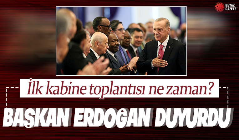 Başkan Erdoğan duyurdu: Kabine Toplantısı salı günü yapılacak
