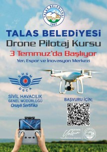 Talas Belediyesi'nden Gençlere Drone Kursu