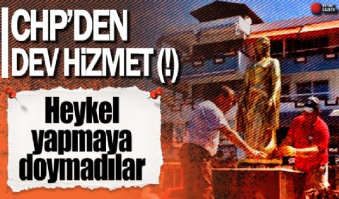 CHP'nin son heykel hizmeti Edremit'e