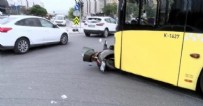 İETT otobüsüyle motosiklet çarpıştı: 2 yaralı! Haberi