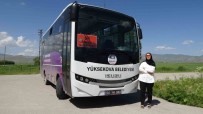 Yüksekova'nin Ilk Kadin Otobüs Soförü Direksiyona Geçti Haberi