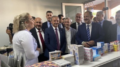 Mehmet Özhaseki Adıyaman'da yapılan konteyner çarşıyı ziyaret etti