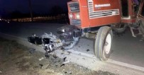 Traktör motosikletle çarpıştı: 2 ölü