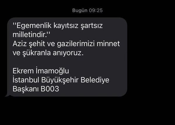 CHP'li İBB Başkanı Ekrem İmamoğlu'ndan tepki çeken SMS! Ne 15 Temmuz dedi ne de FETÖ