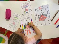 Bilecik'te Miniklerden '15 Temmuz' Konulu Resim Çalismasi