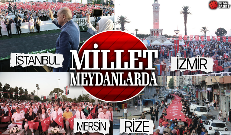 Meydanlarda 15 Temmuz'u anma etkinlikleri