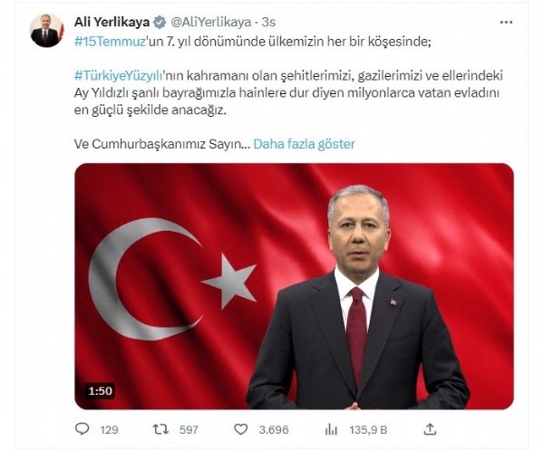 Bakanlardan 15 Temmuz paylaşımları: Karanlık oyunlar destansı direnişle bozuldu