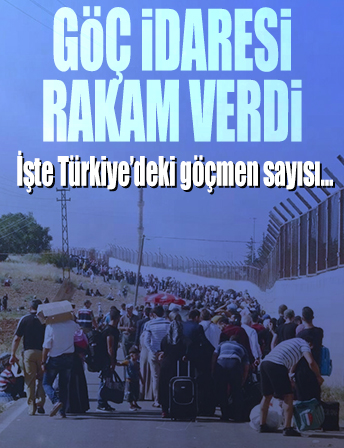 Türkiye’deki göçmen sayısı açıklandı