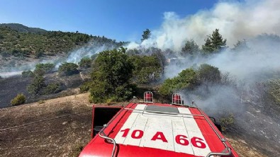 Balıkesir'deki yangında 5 hektar alan zarar gördü