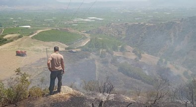 Manisa'da makilik yangını! 5 dönüm alan zarar gördü