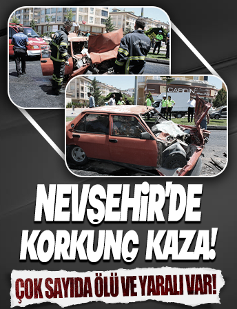 Nevşehir'de otomobil, asfalt yüklü kamyona çarptı: 2 ölü, 2 yaralı