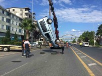 Takla Atan Araçtan Yara Almadan Kurtuldu