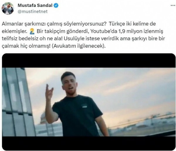 Mustafa Sandal'ın şarkısını Almanlar çaldı