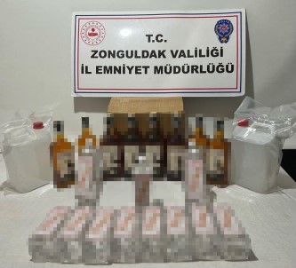 Alapli'da Kaçak Içki Operasyonu